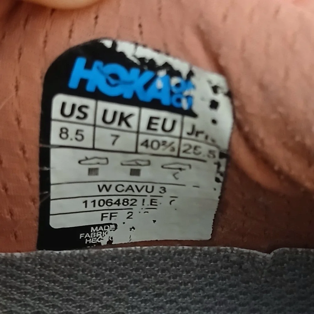 Hoka One One Cavu 3 Womens 8.5 Pink Running Shoes Sneakers 1106482